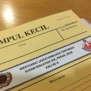 Mesyuarat Jawatankuasa Tertinggi Sukan Malaysia XIX Perak 2018 Kali Ke-4. Kredit Foto - Facebook.com/sukmaperak2018