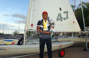 Alif Safares dinobatkan sebagai Pelayar Terbaik Liga Layar TSDL 2019 Siri 1 setelah berjaya meraih podium bagi 6 acara pelayaran yang disertai sekaligus merupakan pemenang pingat terbanyak untuk kejohanan pembuka tirai ini. Kredit Foto – PenyuSukan.com