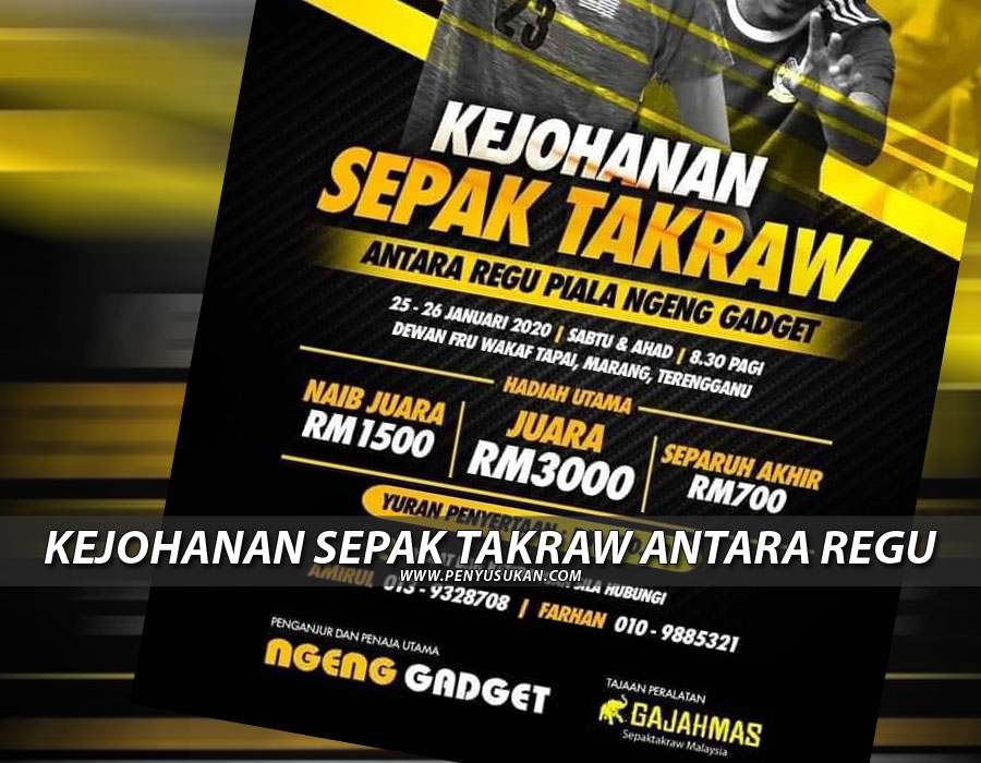 RM3000 Menanti Juara Kejohanan Sepak Takraw Antara Regu