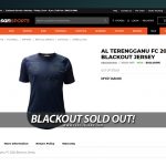 PenyuSukan – Jersi Edisi Khas Blackout Edition Terengganu FC TFC Habis Dijual