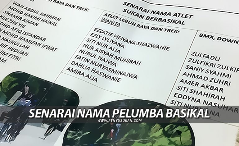Senarai Nama Atlet Basikal Terengganu