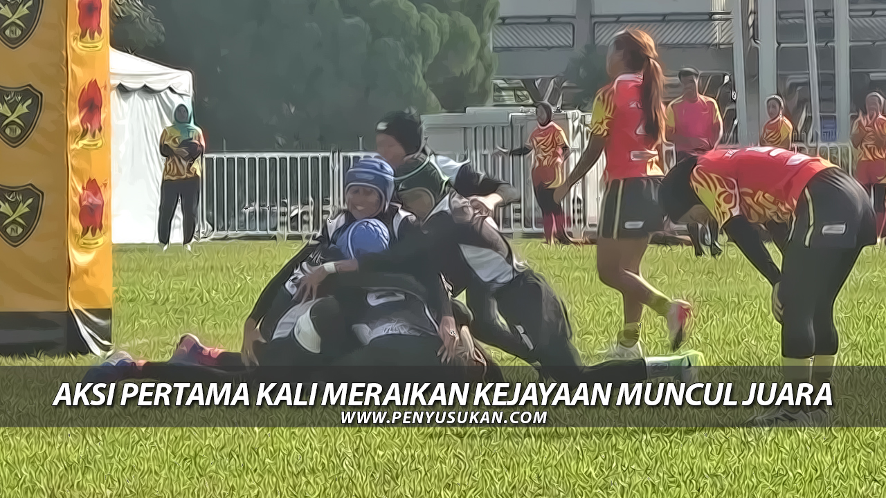 Aksi Dramatik Pemain Ragbi Wanita Meraikan Kejayaan