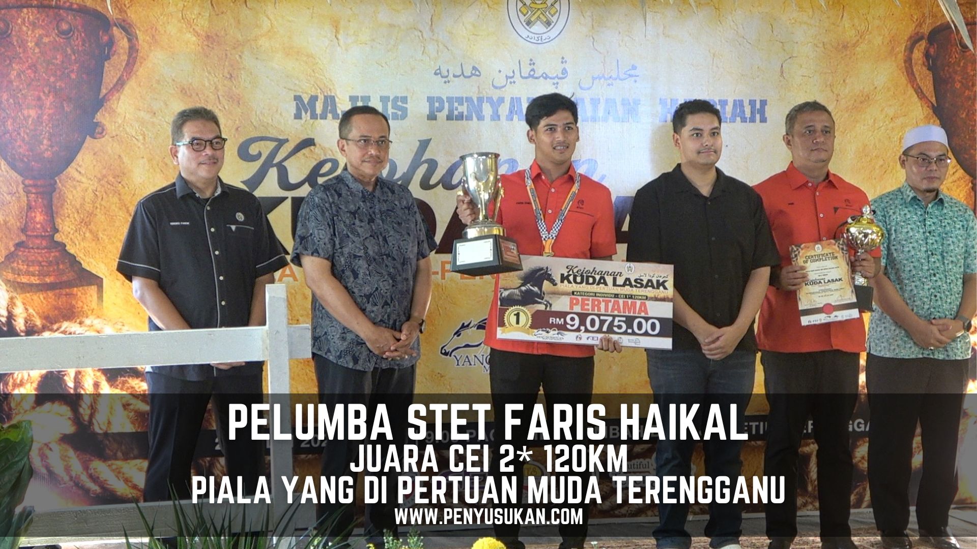 FARIS HAIKAL JULANG NAMA STATE OF ENDURANCE TEAM(STET) UNGGULI CEI 2* 120KM