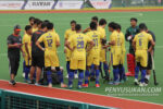 Pasukan UiTM HA KPT di bawah kendalian ketua jurulatih Mohd Nor Aqmal Abdul Gaffar bersama pengurus pasukan Mohd Hafiz Tahar sewaktu hadir selaku pasukan pelawat di Stadium Hoki Bandaraya Kuala Terengganu bagi saingan kempen Liga Hoki Malaysia 2025(MHL 2025) bertemu pasukan tuan rumah Terengganu Hockey Team(THT) pada 10 Januari 2025.