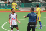 Pemain Terengganu Hockey Team(THT) Faizal Shaari mempertikai keputusan pengadil sewaktu bertemu UiTM HA-KPT di Stadium Hoki Batu Buruk pada 10 Januari 2024 bagi kempen Liga Hoki Malaysia(MHL 2025).