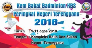 Program Kem Bakat Badminton Kementerian Belia dan Sukan Peringkat Negeri Terengganu 2018 yang di ketuai oleh ketua jurulatih Nusa Mahsuri, Hj Rahman Sidek berlansung selama tiga hari bermula dari 9 Ogos hingga 11 Ogos 2018 bertempat di Kompleks Belia dan Sukan, Jalan Pasir Panjang, Kuala Terengganu