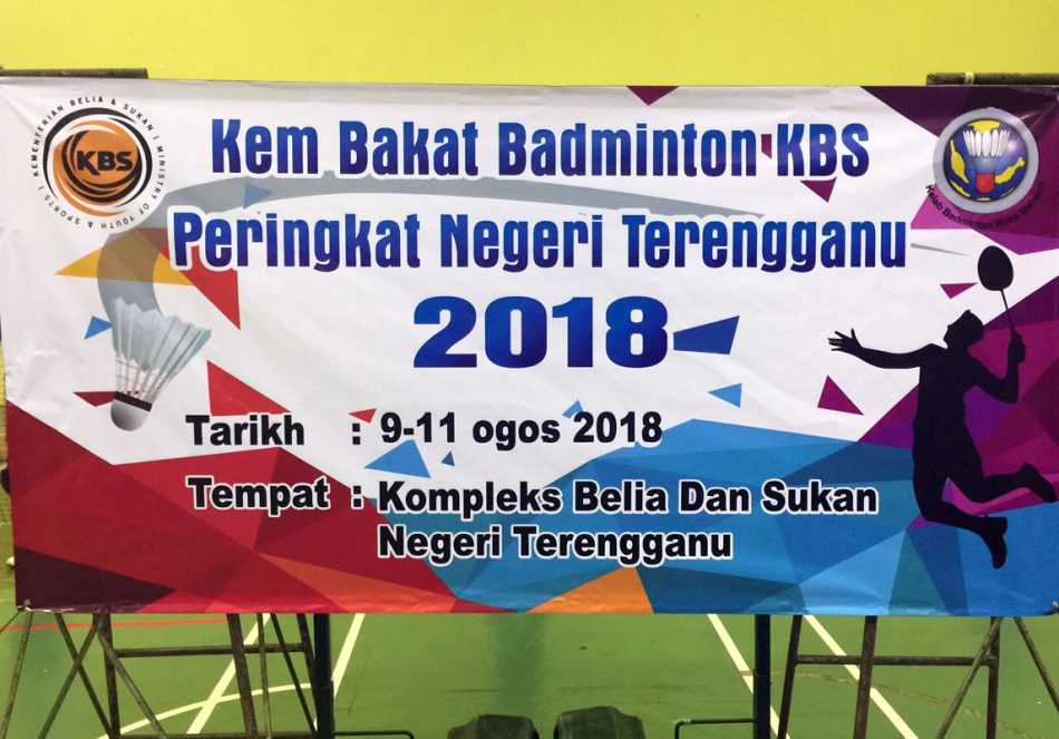 Program Kem Bakat Badminton KBS Peringkat Negeri Terengganu 2018 yang telah berlansung selama 3 hari bermula pada 9 hingga 11 Ogos 2018 bertempat di Jabatan Belia dan Sukan Negeri Terengganu. Kredit Foto - PenyuSukan.com
