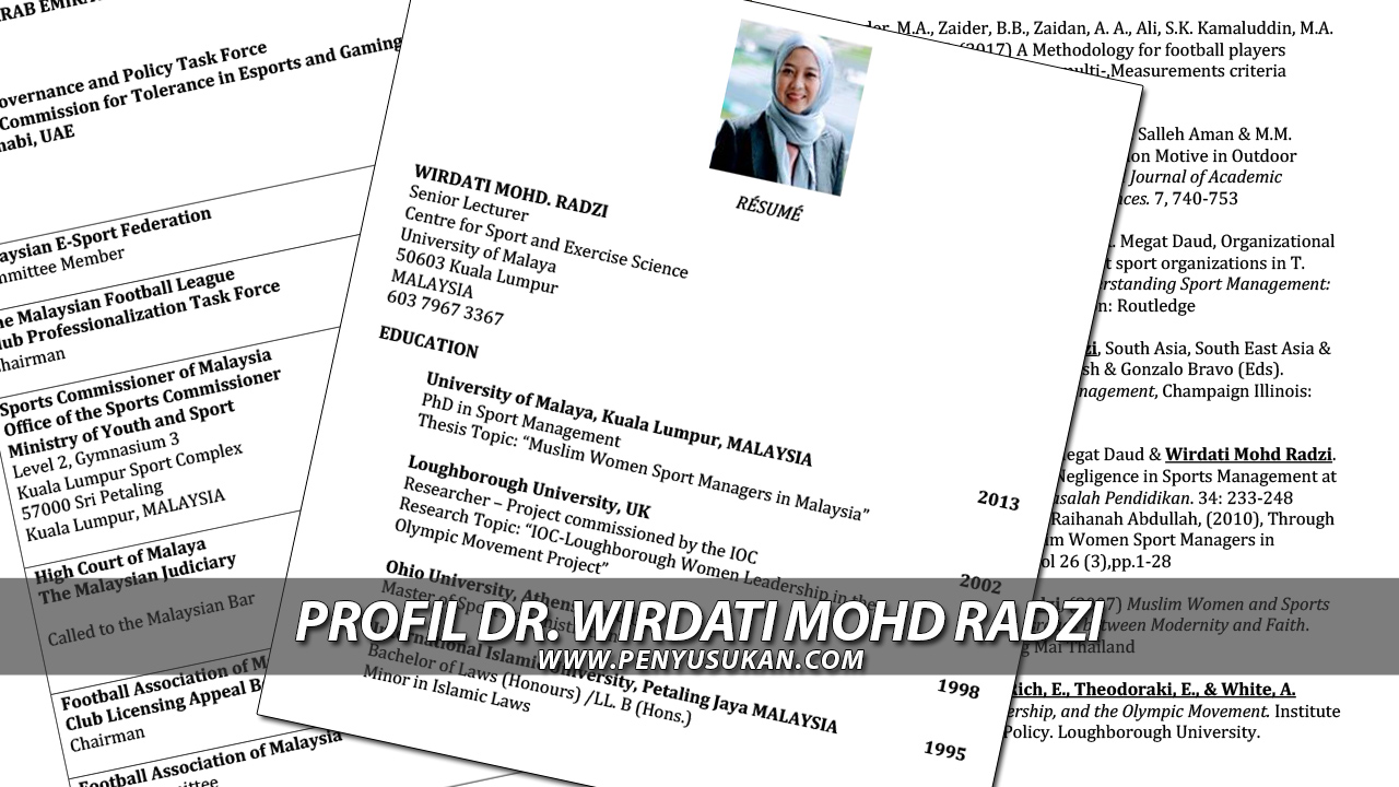 Profil Latar Belakang Dr Wirdati Mohd Radzi