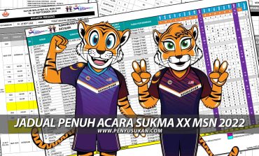 Jadual Penuh Acara Sukan SUKMA XX MSN 2022