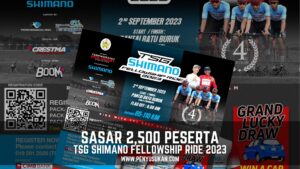 Sasar 2500 Peserta TSG Shimano Fellowship Ride 2023