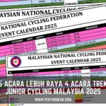 Penyu Sukan – Jadual Siri Perlumbaan Junior Cycling Malaysia JCM 2025